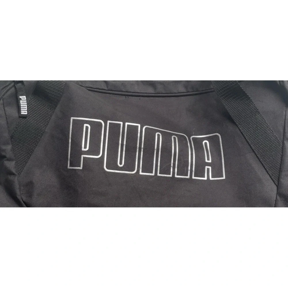 Puma Duffle Bag Large Travel‎ Black Gym Zipper Bag